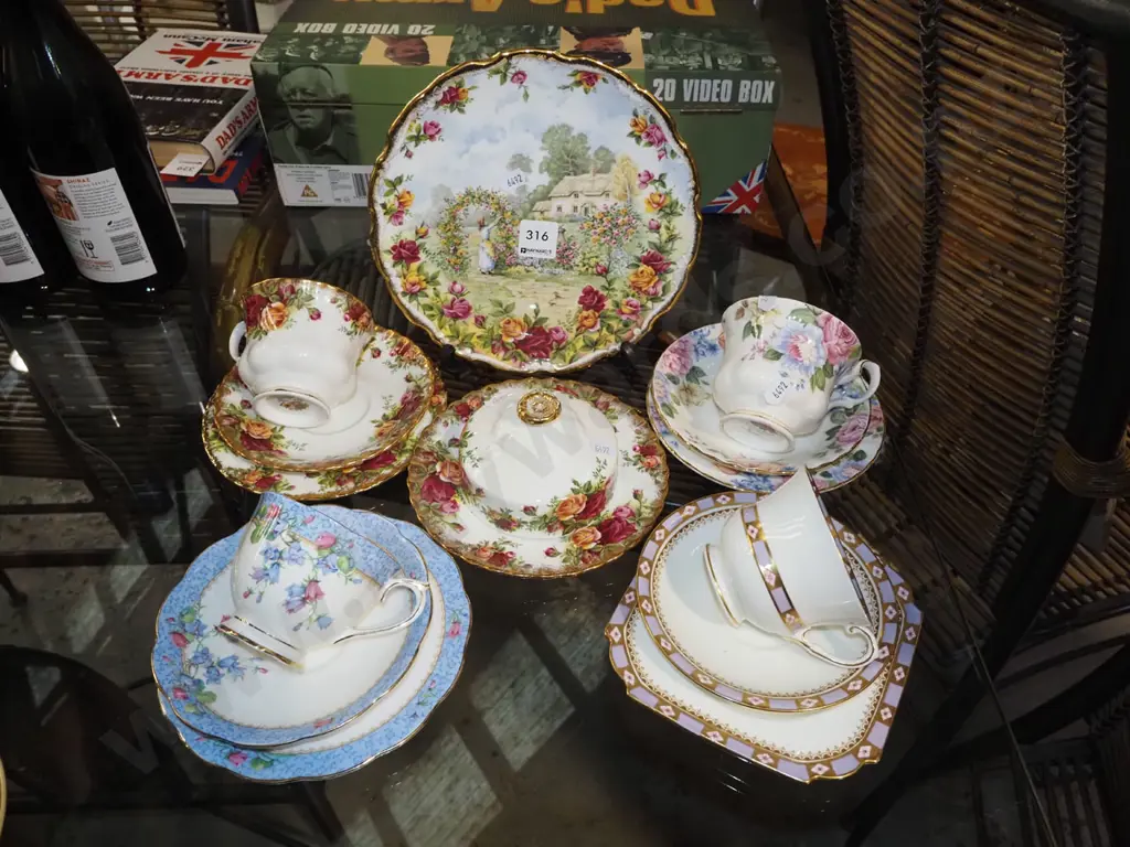 Royal Albert Old English Country trio, plates, cover dish etc Image 1++