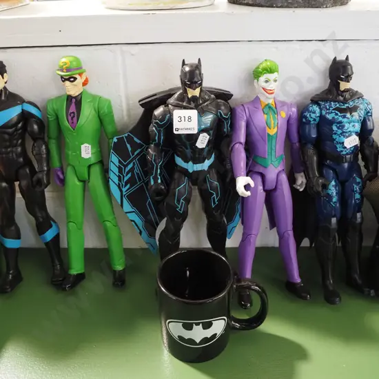 Batman figurines and cup