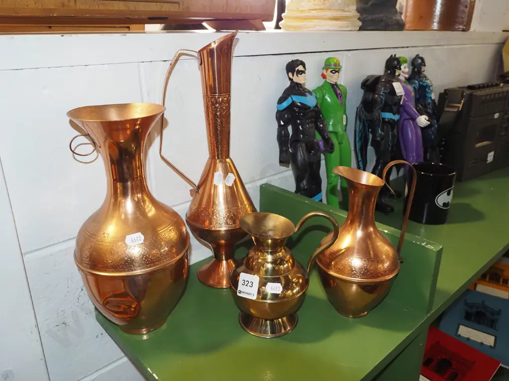 copper ewer vase Tallest H330 Image 1++