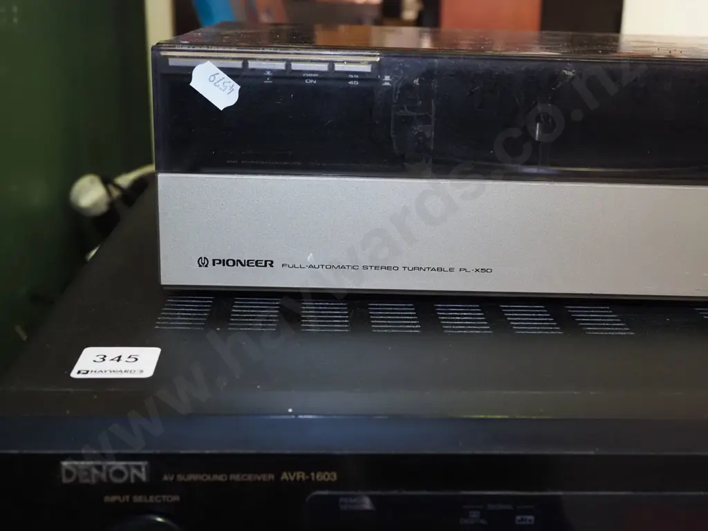 Denon receiver AV1603, Pioneer turntable PL/X50, pair of Canton speakers - goes well Image 1++