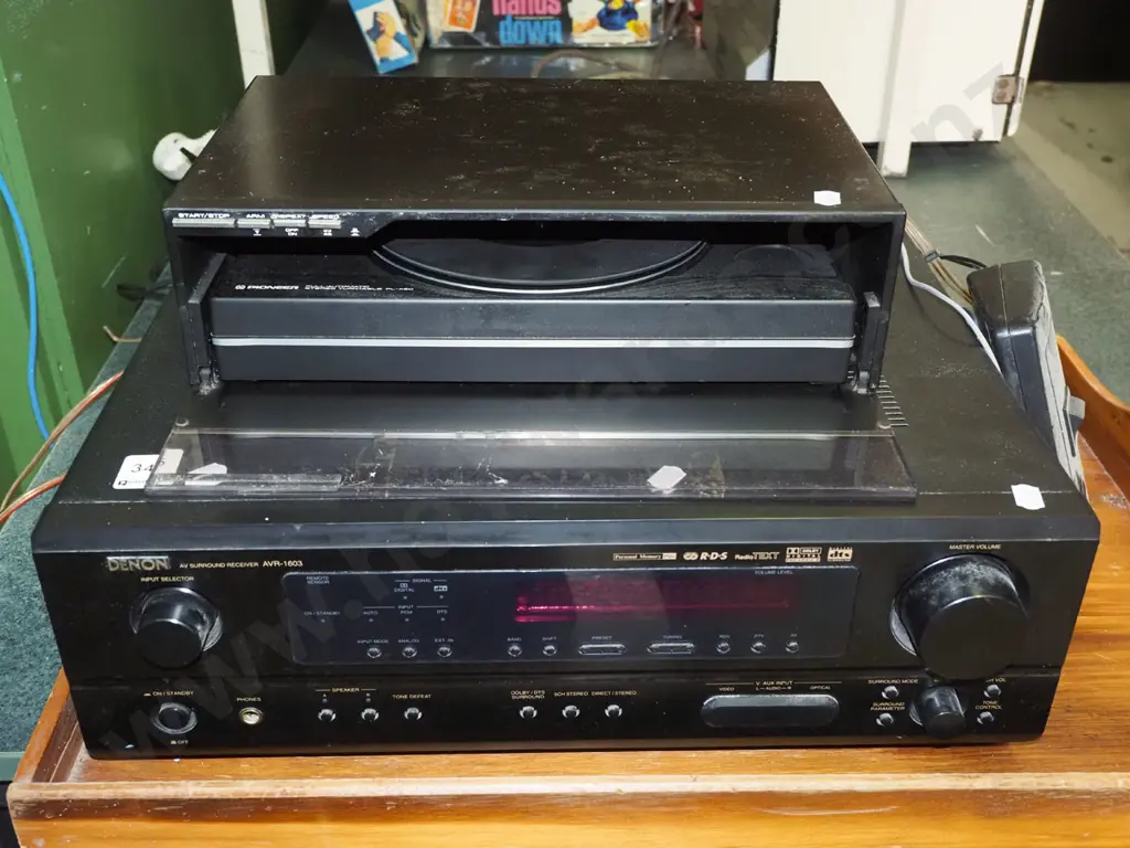 Denon receiver AV1603, Pioneer turntable PL/X50, pair of Canton speakers - goes well Image 1++