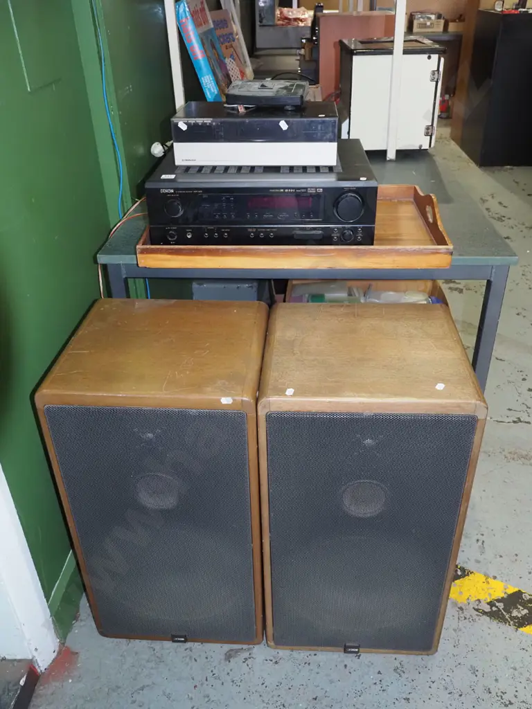 Denon receiver AV1603, Pioneer turntable PL/X50, pair of Canton speakers - goes well Image 1++