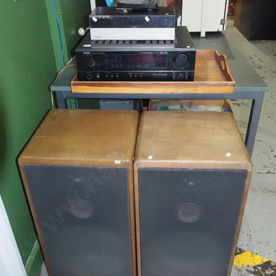 Denon receiver AV1603, Pioneer turntable PL/X50, pair of Canton speakers - goes well