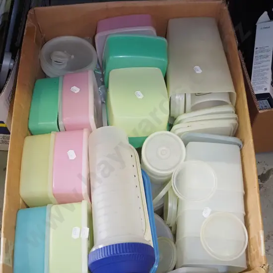 box of Tupperware