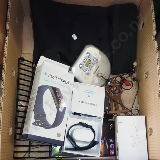box; smart watch, portable CD player, tuner etc