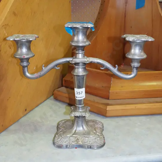 plated candelabra