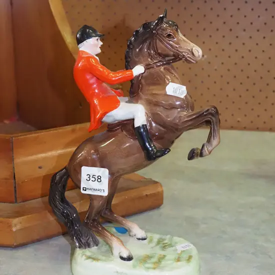 Beswick horse rider - damage to 1 ear H245