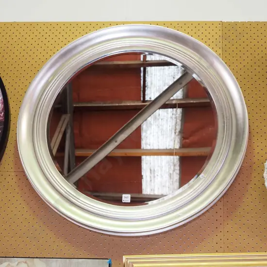 circular bevelled edge wall mirror Diam800