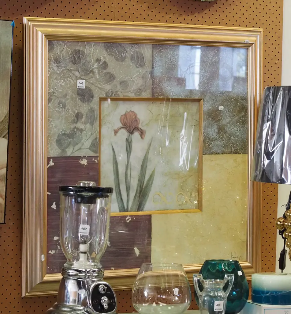 framed floral print H800 Image 1++