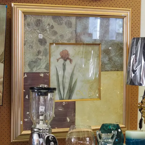 framed floral print H800