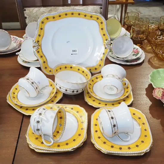 Tuscan cups, saucers, plate etc