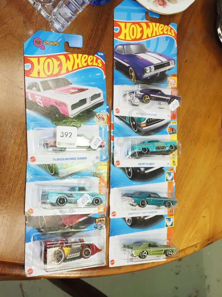 7x carded Hotwheels toy vehicles Image 1++