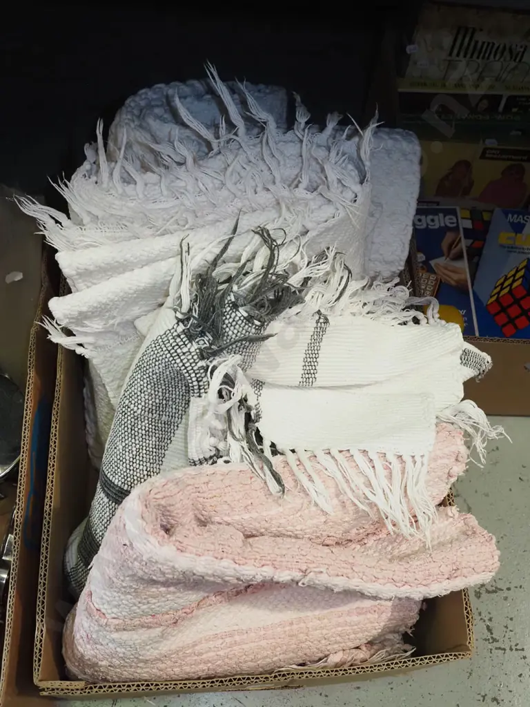 box; various woven floor mats Image 1++