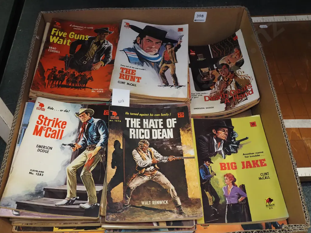box; various paperback novels Image 1++