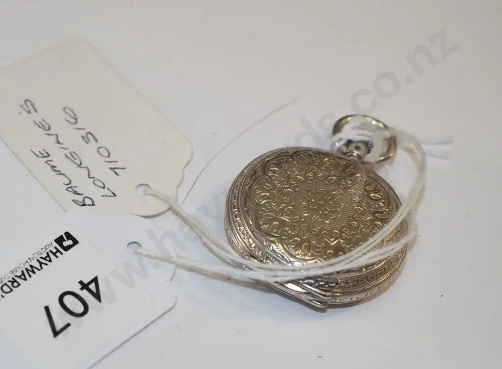 ladies sterling silver pocket watch (going) Image 1++