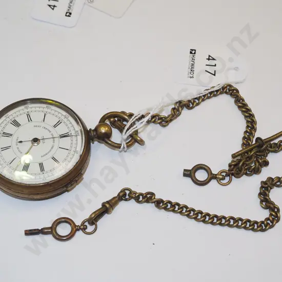 Tell second chronograph pocket watch (going)