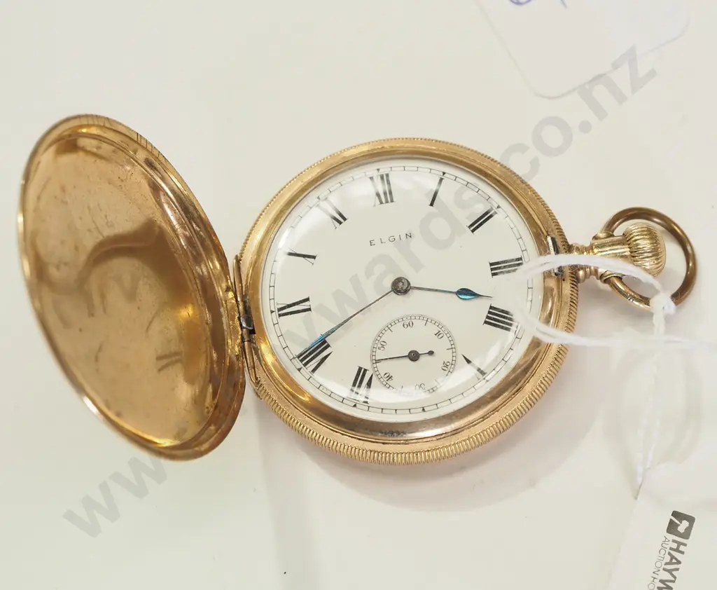 Elgin USA gold plated pocket watch (going) Image 1++