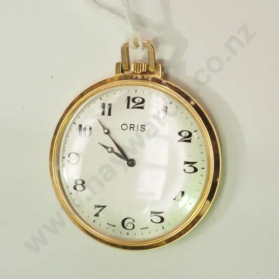 Oris pocket watch, gold tone (going)