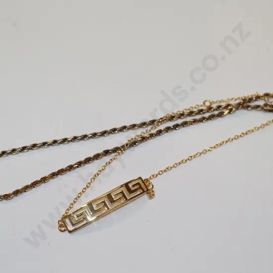 2x gold plated sterling silver bracelets