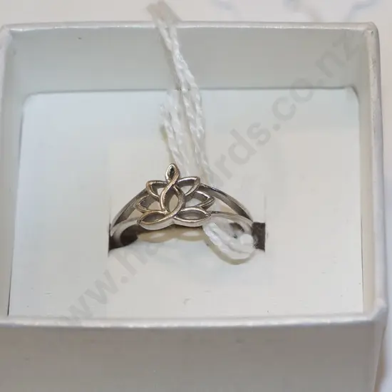 lotus blossom sterling silver ring