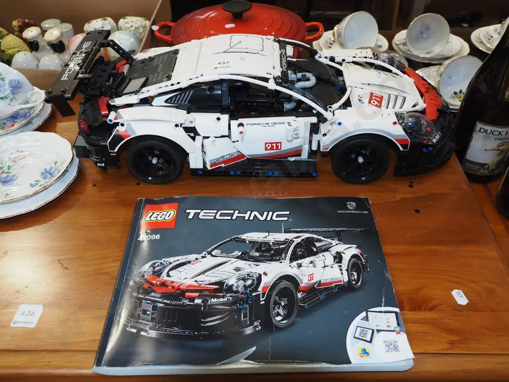large Technics Porsche with construction manual L540 Image 1++