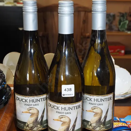 3x bottles of Duck Hunter pinot gris 2022