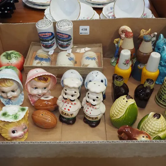 box of novelty salt and peppers