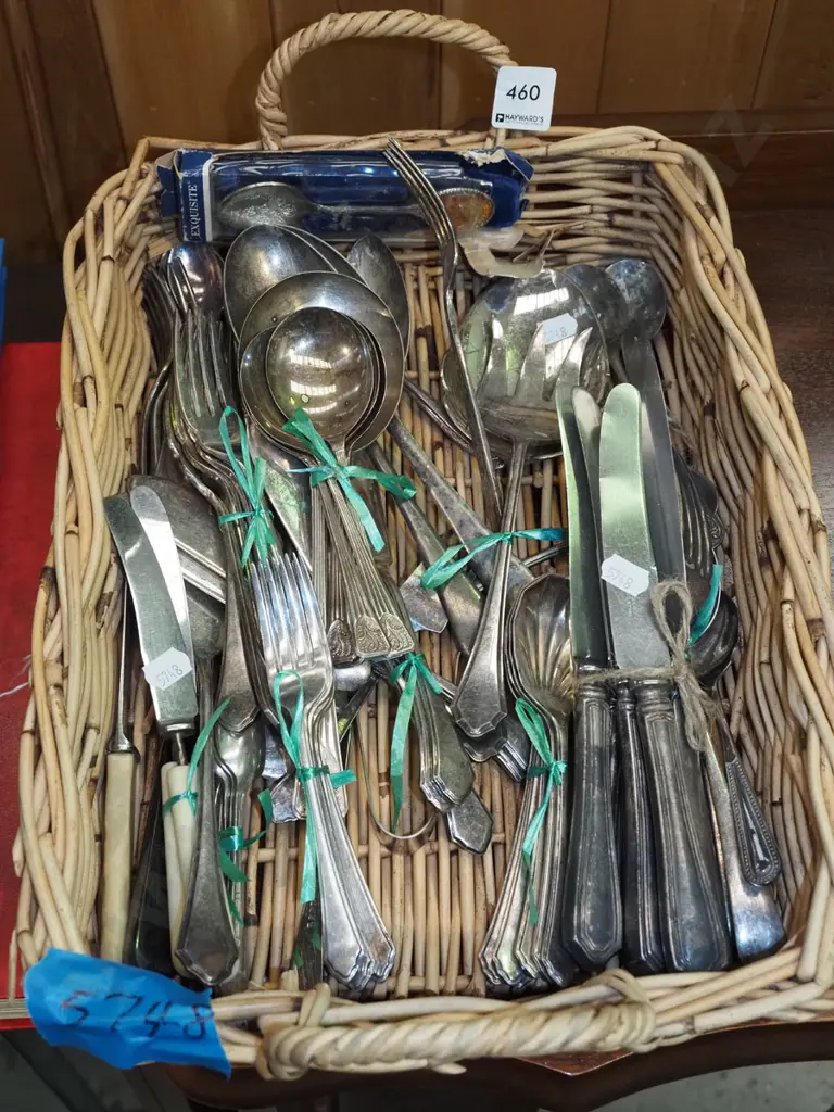 cane tray and cutlery Image 1++