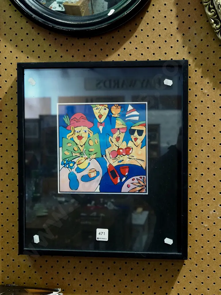 framed print - café scene Image 1++