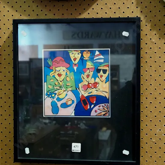 framed print - café scene