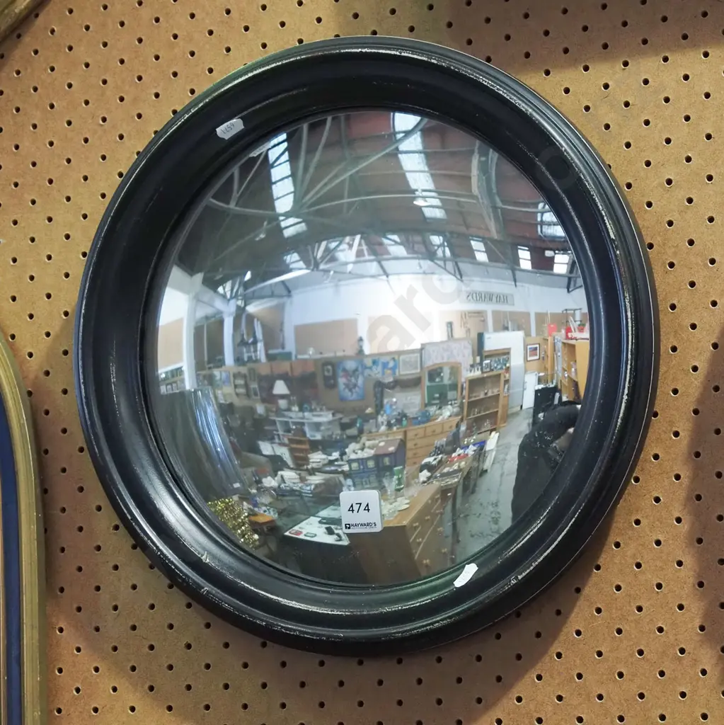 small convex glass wall mirror Diam380 Image 1++