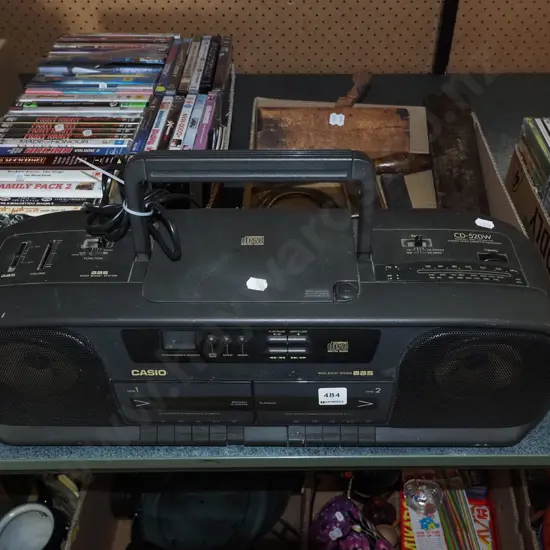 Casio twin cassette radio CD player