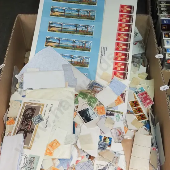box of stamps