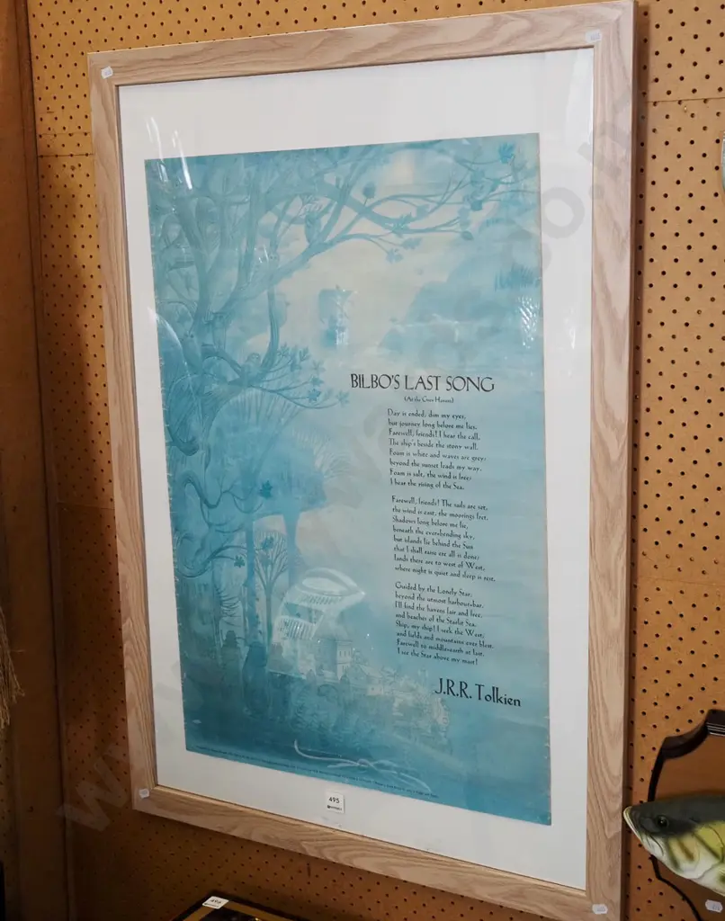 framed poster print - Bilbos Last Song - rough condition Image 1++