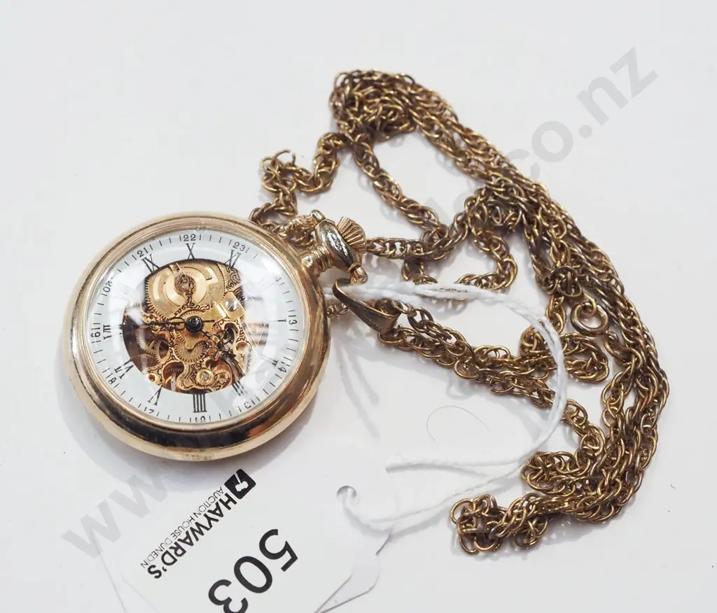 skeleton ladies pocket watch (going) Image 1++