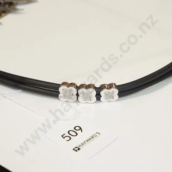 sterling silver rubber bracelet