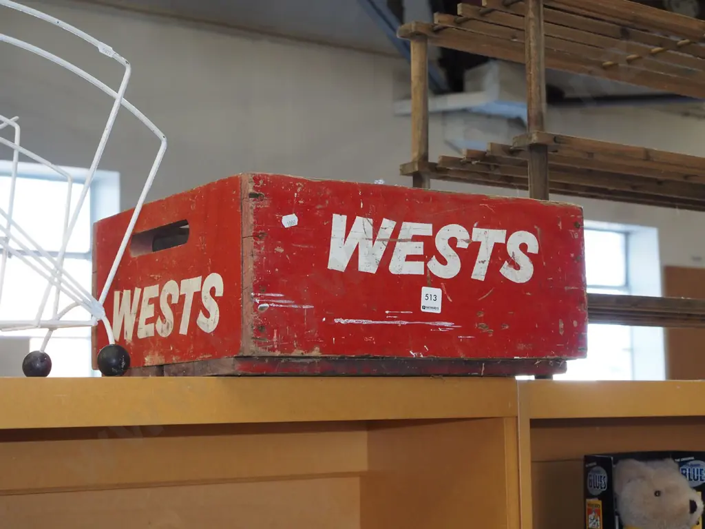 Wests wooden drinks crate Image 1++