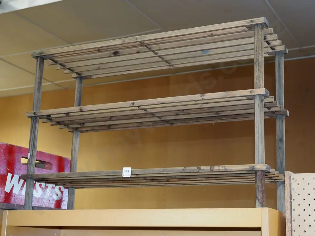 wooden shoe rack Image 1++