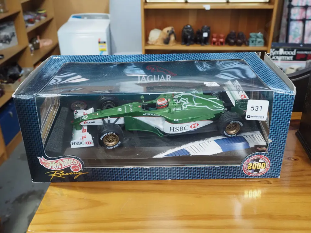 boxed HotWheels Jaguar Formula 1 car Image 1++