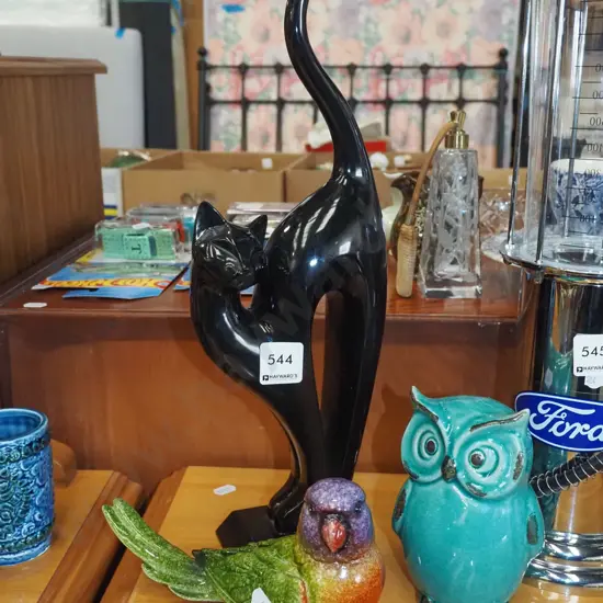 cat, owl and bird figurines H375