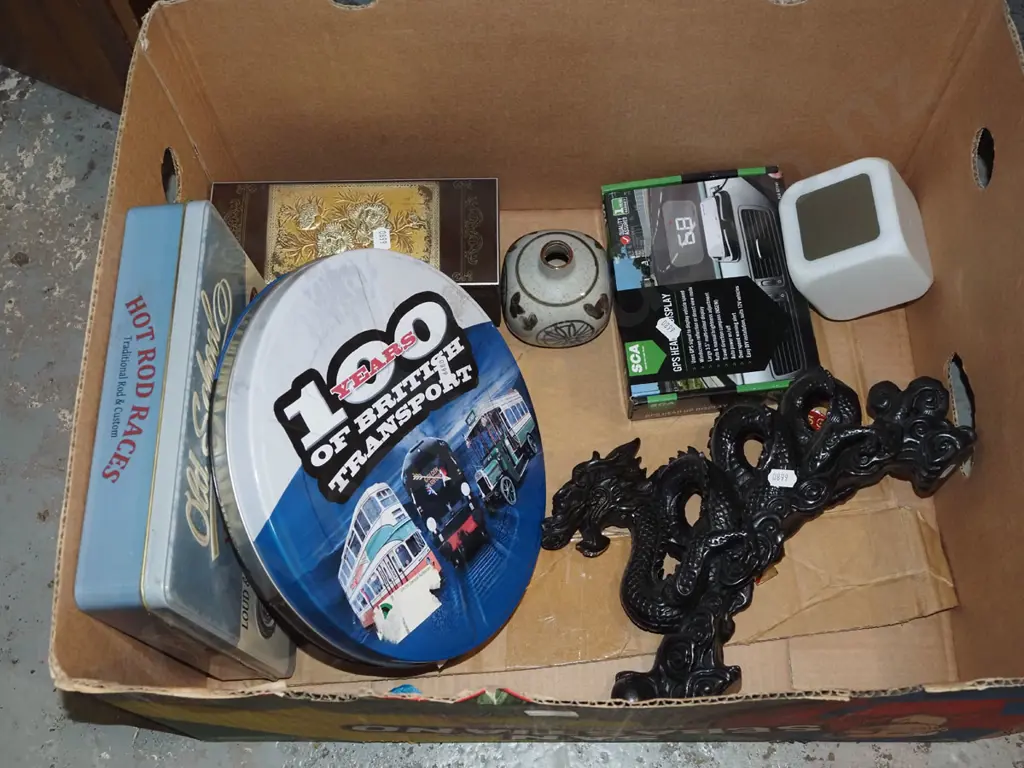 box; dragon figurine, tin, jewellery box etc Image 1++