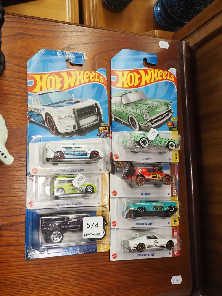 7x carded Hotwheels toy vehicles Image 1++