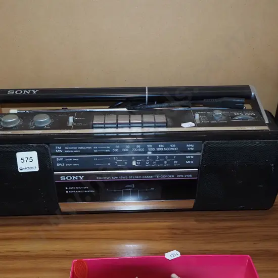 Sony portable radio cassette player