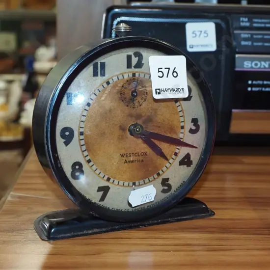 West Clox bedside clock