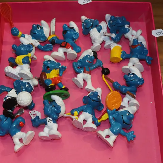 tray of Smurfs