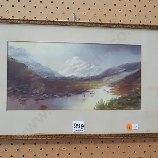 framed oil - landscape