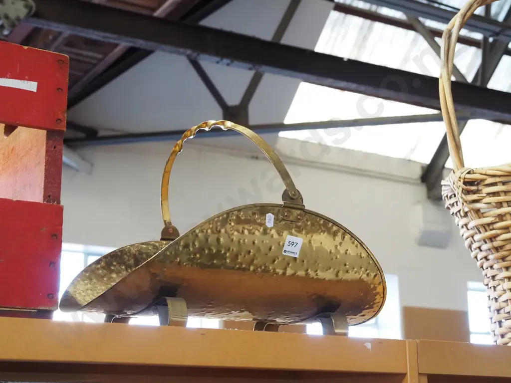 brass log basket Image 1++