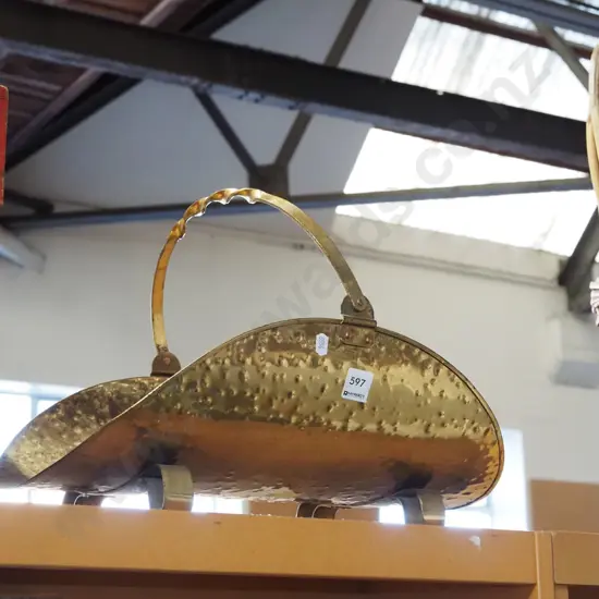 brass log basket