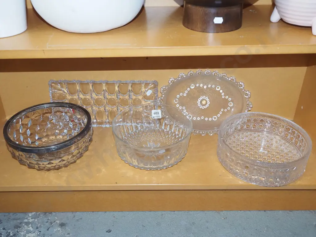 glass bowls, trays Image 1++