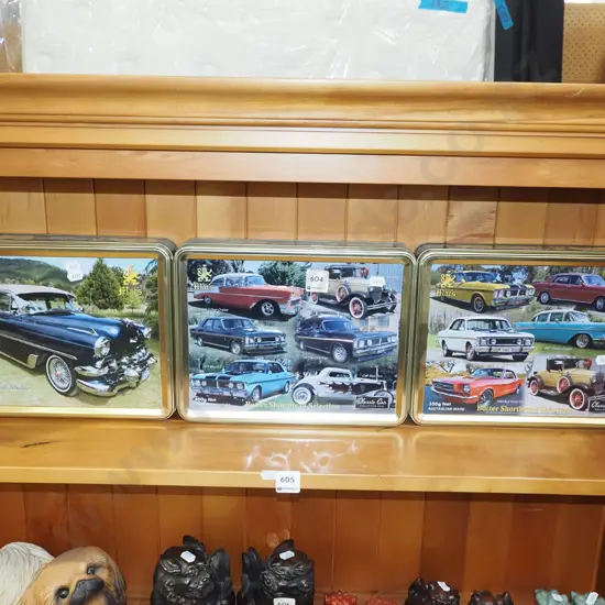 3x motoring tins
